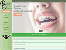 Tablet Screenshot of brooksideorthodontics.com